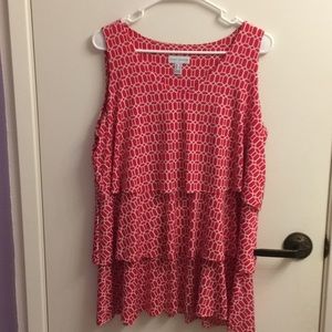Susan Graver tiered tank